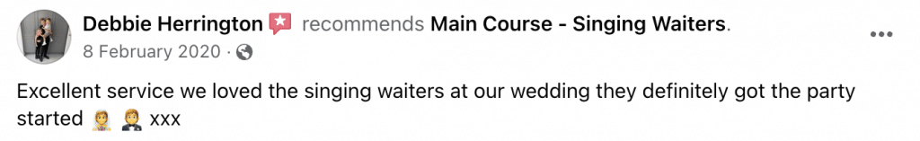 ZLP - Singing Waiters FB Review 7 ZLP - Singing Waiters FB Review 7